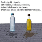 400 PCS Oil Absorbent Pads for Spills Other Liquids 13” x 10” x 2 mm Oil Spill Mat Water Absorbent, Polypropylene Universal Absorbing Mats Packed in a Dispensing Box