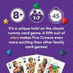PlayMonster Five Crowns — The Game Isn't Over Until the Kings Go Wild! — 5 Suited Rummy-Style Card Game — For Ages 8+