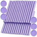 Pearl Purple Wax Seal Sticks, 30pcs Sealing Wax Sticks, HOSEALING Glue Gun Wax Seal Sticks for Wax Seal Stamp, Premium Sealing Wax for Wedding Invitations, Letter, Envelope (Mini Size)