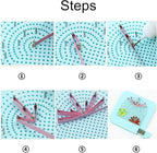 Paper Quilling Kit 3mm/5mm/10mm 1740pcs Quilling Paper Strips Quilling Tool Set with Storage Box with Quilling Electric Slotted Pen Needle Curler Crimper Comb Board Template Border Buddy Tower