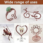 12 Gauge Aluminum Craft Wire, 2mm×30Yards Bendable Metal Craft Wire for Bonsai Plant Stand, Doll Skeletons, Wire Sculpture, Jewelry Making and Home Decorations (Bronze)