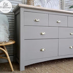 Dixie Belle Paint Company Chalk Finish Furniture Paint - French Linen (8oz) - Matte Light Taupe Chic Chalk Mineral DIY Furniture Paint