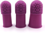 Comfortable Soft Thimble | THIK-Grip Edition | Small (1) - Medium (1) - Large (1) | Set of Large Sturdy Sewing Needles with Holder (1)