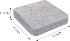 FCENDS Needle Felting Mat, 100% Natural Wool Needled Felting Pad, 6x6x1 inch Eco-Friendly Felting Block, Thick and Firm (6"x6")