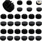 32 Pcs Black Plastic Connector, Wire Grid Cube Connector for Modular Closet Storage Organizer and DIY Wire Cube Storage Unit
