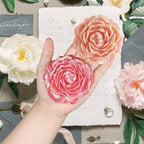 2PCS Peony Flower Silicone Soap Molds 3D Resin Candle Molds Flower Fondant Silicone Mold for Handmade Cake Decoration Cupcake Jelly Candy Chocolate Epoxy Casting Resin Craft