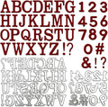 Letters and Number Metal Cutting Dies for Card Making,Uppercase Letters and Arabic Numerals Embossing Cuts Die for Scrapbook Album Decoration