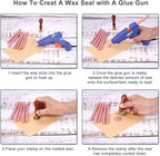 Yoption 15 Pieces Rose Gold Glue Gun Sealing Wax Sticks for Wax Seal Stamp, Great for Wedding Invitations, Envelopes, Cards, Christmas Gift Ideas, Wine Packages (Rose Gold)
