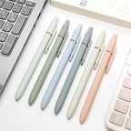 6 Pcs Gel Pens 0.5mm Quick Dry Black Ink Pens Fine Point Smooth Writing Pens, Cute Office and School Supplies Gifts for Women Teacher Students (6 Pcs Morandi Silver)