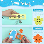 Flower Hole Punch for Paper Crafts, 1.5-Inch Across, Cherry Blossoms Punch Cutter, Lever Punch, Flower Shape for Card Making, Scrapbooking, DIY Arts