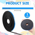 Magnetic Tape Roll Thin Strips, 1/4 Inch x 33 Feet Magnetic Board Dividers Whiteboard Graphic Decorative Tape Marking Line for Classroom Office Art Accessories(Blue)