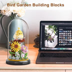 Parrot Flower Bouquet Building Set Plants Friend Set Adults Bonsai Tree Animal Building Blocks Set Party Favors for Kids Valentine's Birthday Gift for Girlfriend Boys Girls Age 6-12+(Parrot)