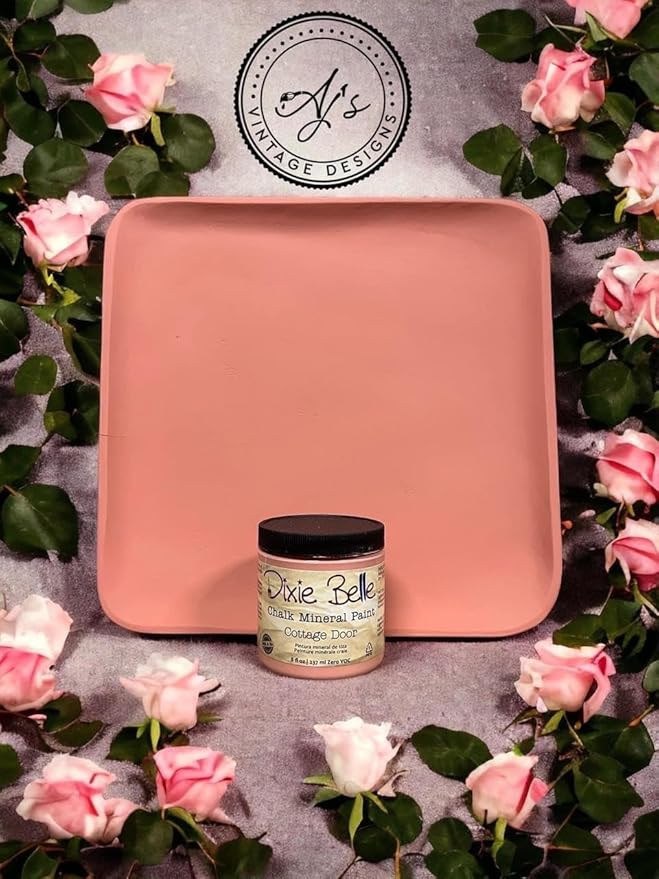 Dixie Belle Paint Company Chalk Finish Furniture Paint - Cottage Door (32oz) - Matte Dusty Coral Chic Chalk Mineral DIY Furniture Paint