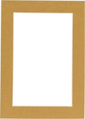 8x10 Mat for 6x8 Photo - Precut Rattan Beige Picture Matboard for Frames Measuring 8 x 10 Inches - Bevel Cut to Display Art Measuring 6 x 8 Inches - Acid Free ONE MAT with Backing Board & Clear Bag