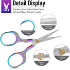 Embroidery precision scissors-Glexal 5 Inch Vintage Scissors-2 pack,Ultra Sharp Blade Shears,scotch small crafts scissors for multi purpose…