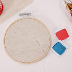 Caydo 6 Pieces Aida Cloth 14 Count Linen Cross Stitch Fabric Embroidery Fabric for Embroidery, Needlework, DIY Handicrafts, 12 by 18-Inch