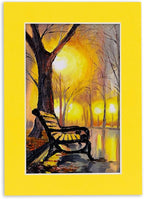 6x8 Mat for 8x10 Frame - Precut Mat Board Acid-Free Show Kit with Backing Board, and Clear Bags Yellow 6x8 Photo Matte Made to Fit a 8x10 Picture Frame Matboard for Framing, Pack of 1 Mat