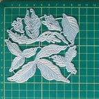 Cutting Dies Metal Stencils Scrapbooking Tools DIY Embossing Template for Paper Card Making Album Arts Crafts Supplies (Christmas Flower-10x10cm)