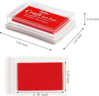 Craft Ink Pad Stamps Partner DIY Color,15 Color Craft Ink Pad for Stamps, Paper, Wood Fabric (Pack of 15)