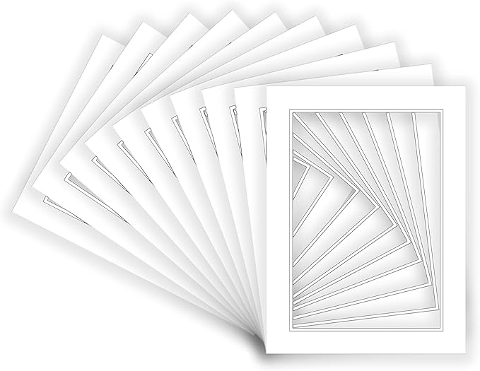28x40 Mat for 24x36 Photo - Precut White on White Double Mat Picture Matboard for Frames Measuring 28 x 40 Inches - Bevel Cut Matte to Display Art Measuring 24 x 36 Inches - Acid Free ONE MAT