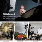 NEEWER 43 Inch/110 Centimeter Light Reflector Diffuser 5 in 1 Collapsible Multi Disc with Bag - Translucent, Silver, Gold, White, and Black for Studio Photography Lighting Outdoor