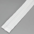 Leekayer 1PCS #10 84 Inch Heavy Duty Zippers for Sewing Separating Large Plastic Zippers White Tape with Double Pull Tab Slider, Sleeping Bag, Boat, Canvas, Cover, Trampoline, Dog Bed,Tent 213cm