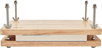 Wooden Book Press - 13''x7.9'' Book Press with Non-Slip Round Foot Pads, Ideal for Bookbinding Press, Paper Press, Bookbinding Machine and DIY Projects