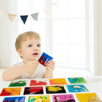 Art3d 6”x6” Square Sensory Fidget Liquid Motion Tiles for Kids, Toddler, Teens - Interactive Soft Gel Liquid Play Mats for Home, Schools, Playrooms, Multi-Pack of 6 Tiles