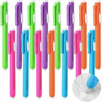 Teling 15 Pcs Retractable Mechanical Eraser Pen, School Pen-Style Erasers Pencil Click Bulk for School Office Painting Writing Drawing Drafting Sketching Adults Kids Supplies(Multicolor)