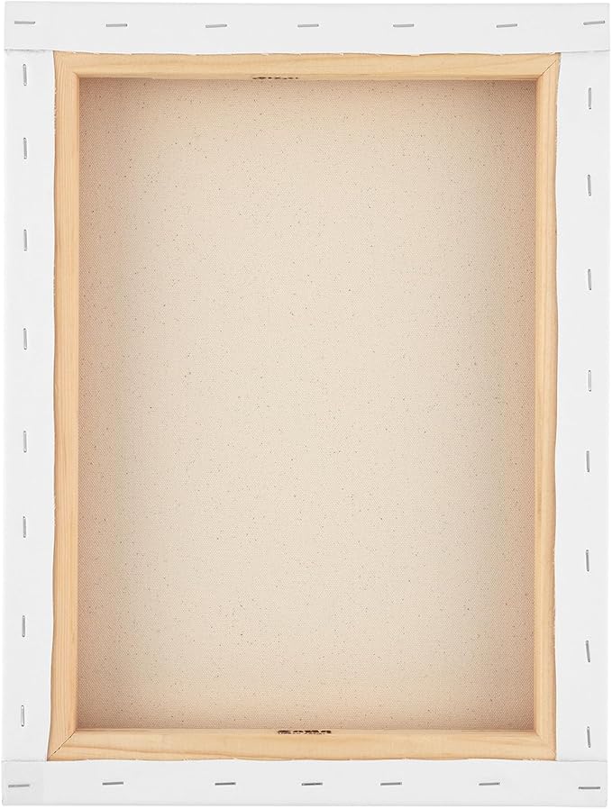 SoHo Urban Artist, 9x12 Heavyweight Stretched Cotton Canvas for Painting - 1.5" Deep- 3 Pack, Triple Primed, 100% Cotton Canvas, Archival, Universal Primed for Oil, Acrylic, Alkyd, Mixed Media