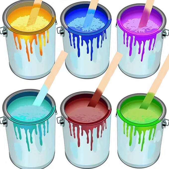 Bamboo Paint Stir Sticks - Rewiss Paint Sticks 10 Inch Wood Stirrers Paddles Resin or Wooden Craft Sticks, Garden and Library Markers(1000 pcs)