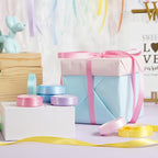 MEEDEE Pastel Rainbow Ribbon Assortment Satin Rainbow Colored Ribbon 3/8" X 50 Yards for Crafts, Gift Wrapping, Party Decoration, DIY Handmade Hair Bows