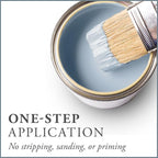 AMY HOWARD AT HOME Chalk-Based One Step Paint for Furniture, Cabinetry, Decor, Finish, and More | No Stripping, Sanding, or Priming | Ultra-Light Base | 32 Ounce | Ambala Blue