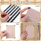 2040pcs 20 Sheets Self Adhesive Photo Corners, Clear PVC Picture Mounting Corners Stickers Black Photo Scrapbook Corner Stickers for Scrapbooking, Album, Journal, Memory Books