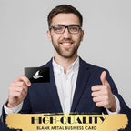 weparmeety 100 Pcs Metal Engraving Blanks Aluminum Sheet Laser Engraving Business Card Multipurpose DIY Gift Cards 86 x 54 x 0.21 mm (Black)