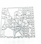 Cutting Dies Metal Stencils Scrapbooking Tools Flowers Lace Frame DIY Embossing Template for Paper Card Making Album Arts Crafts Supplies (Football Team-9.8x9.2cm)
