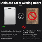 2025 New 100% Pure Titanium Cutting Board with Grooves, Double Sided Chopping Board, Meat, Fruit and Vegetable Cutting Board, Dishwasher Safe (11 * 15 IN)