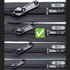 AKTIOIN Metal Zipper Repair Kit for Jackets, Luggage, Bags, Backpack, No Sewing Required Detachable Zip Heads Zipper Pull Replacement (#8 Golden)