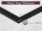Shape Retention EVA Cosplay Foam 6mm (1mm-10mm) 14x39 inch White or Black High Density EVA Foam Sheets. Premium 85 kg/m3 Heat Shape Material for DIY Convention or Halloween Costumes by The Foamory