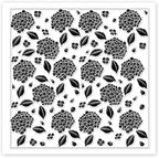 CHGCRAFT Hydrangea Texture Polymer Clay Texture Sheets Flowers Leaves Pattern Silicone Texture Stamp Clay Modeling Pattern Pad Texture Sheets for Polymer Clay Making Earrings Jewelry