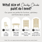 Chalky Chicks All-in-One Chalk Paint for Furniture or Cabinet - 4 Fl Oz - Matte Finish Cuppa Latte Tan for Metal, Wood Furniture Paint - No Sanding All-in-One for Home Decor & Crafts, USA Made