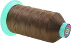 Mandala Crafts Bonded Nylon Thread Coyote Brown Heavy Duty Sewing Threads - 415 YDs Size 346 210D T350 Tex 350 Thread for Leather Jeans Weaving Outdoor Marine Upholstery Threads
