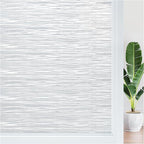 Haton Window Privacy Film, Frosted Glass Privacy Window Clings, Sun Blocking Frosting Opaque Coverings, Static Cling Removable Decorative Stickers for Home Door, Non-Adhesive 29.5" x 157.4"
