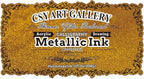CSY Art GalleryMetallic Acrylic Paint Inks -Gold Calligraphy Ink -Golden Iridescent Pigment for Painting,Drawing,Sketch,Resin,Wood,Ceramic (Woody Trail)