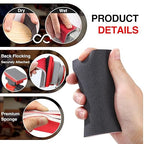 30-Pcs 3x4 Inch 1500 Grit Sanding Sponge Set, Soft Foam Hand Sanding Blocks, Ultra-Fine Wet/Dry Sandpaper for Wood, Metal, Drywall, Furniture Polishing (1500Grit)