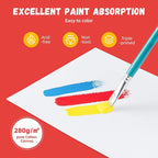 Simetufy 16 x 20 inch 5 Pack Canvas Panels Large Painting Canvas Boards - Gesso Primed Acid-Free 100% Cotton for Acrylics Oil Watercolor Tempera Paint