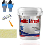 Louis Forest Epoxy Floor Paint, High-Gloss Marble Effect Coating, Epoxy Colored Sand Floor Paint, Wear-Resistant and Non-Slip for Indoor Outdoor (0.5KG-Millet yellow)