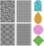 4PCS Polymer Clay Texture Sheets Set for Using with Clay Cutters, Vintage Clay Texture Mats, Pottery Jewelry Making Kit DIY Creative Crafts Tools