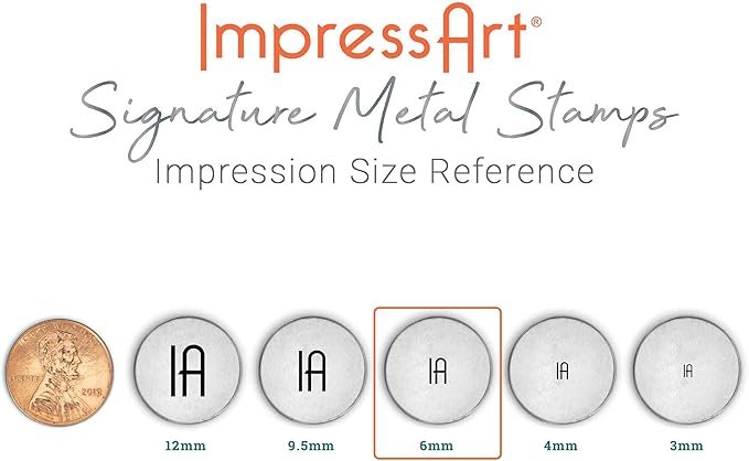 ImpressArt - Moon Metal Stamp, Nature Steel Punch for Scene Building Designs, Unique Gift Ideas and Jewelry Making (6mm)