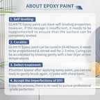 GLAINTE Bright White Marble Countertop Paint Kit Epoxy Countertop Refinishing Paint for Kitchen Bathroom Cover 38 Sq.Ft